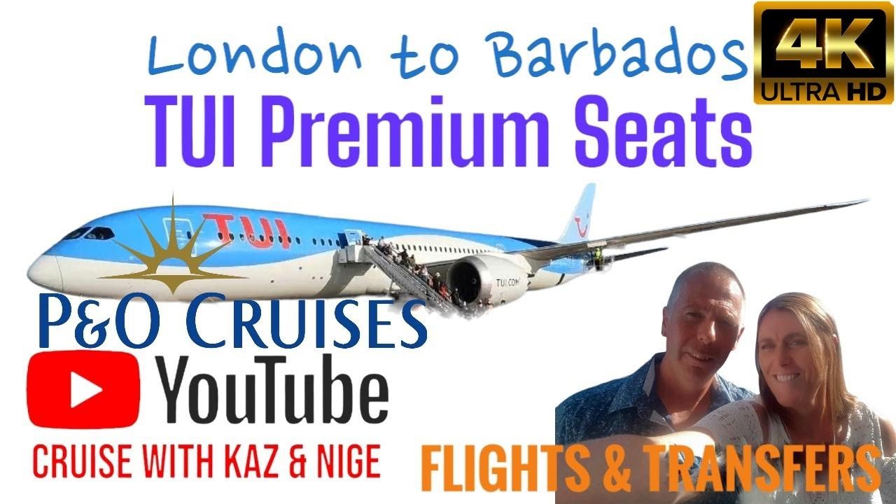 Чартерный рейс Tui (P&O Caribbean Cruise) в Гатвик-Барбадос, места премиум-класса
