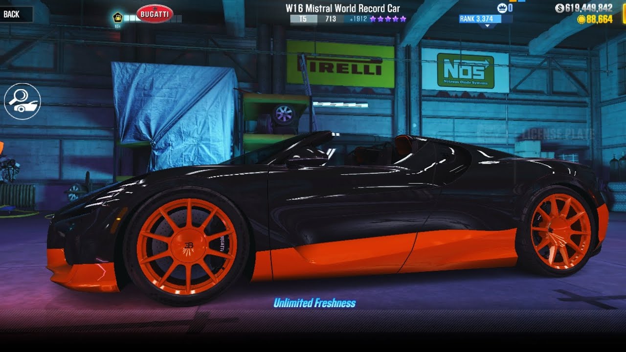 🏁Csr2🏁 Bugatti W16 Mistral World Record Car