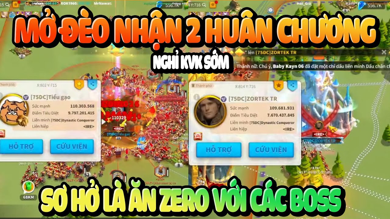 2 Thành Viên Chia Tay KvK Sớm Nhất Rise of Kingdoms - Gặp Big Boss Cứ Cẩn Thận Tí Cho Chắc Ăn Nhé