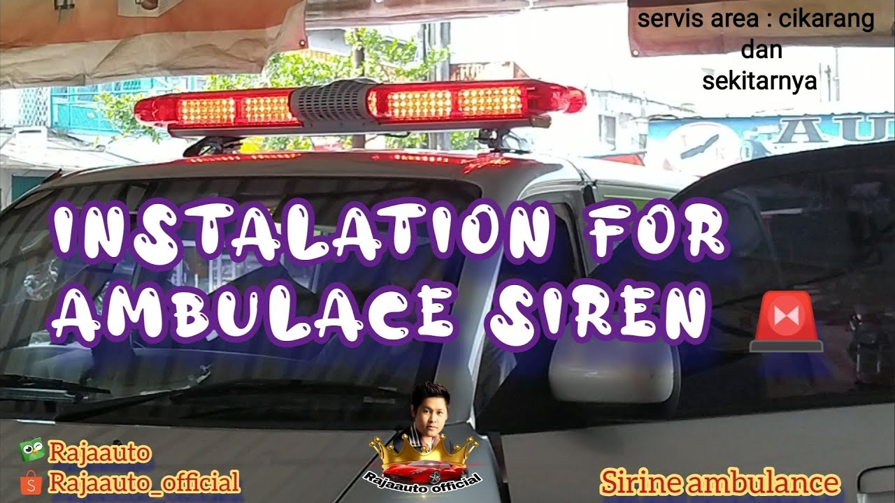 Ambulance Siren ( installation of ambulance siren on suzuki apv arena).