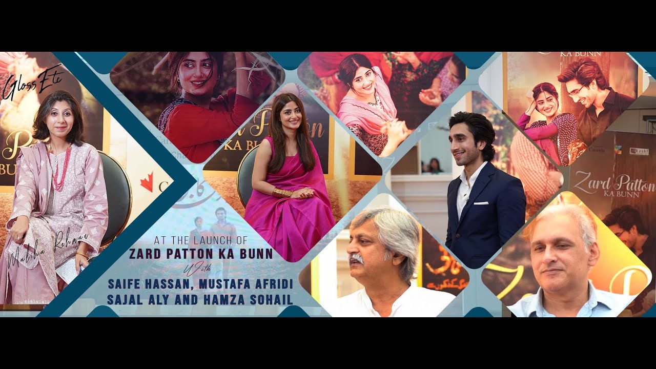 At the launch of Zard Patton Ka Bunn with Saife Hassan, Mustafa Afridi, Sajal Aly & Hamza Sohail