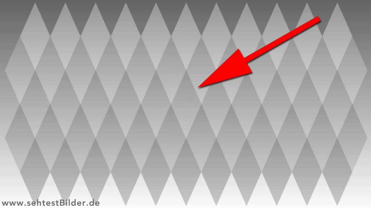 Optische Täuschung: Rauten unterschiedlich hell?