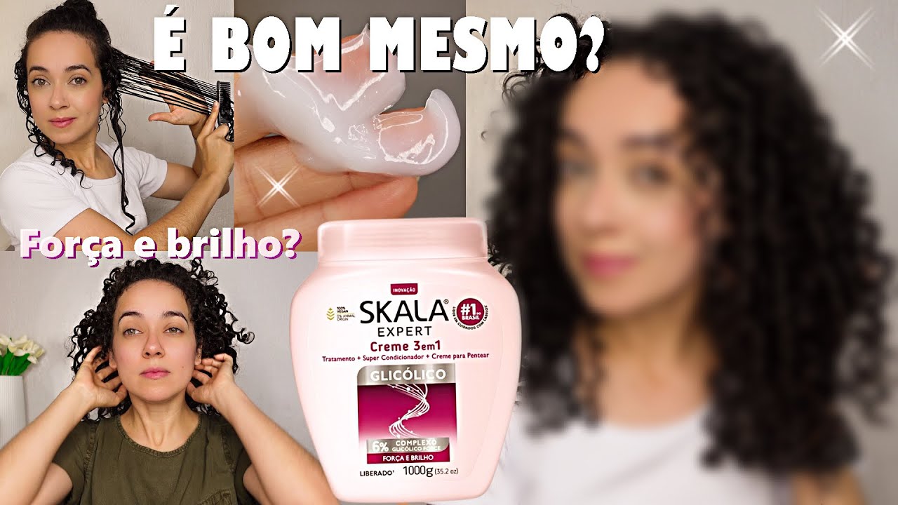 TESTEI SKALA GLICÓLICO NO MEU CABELO CACHEADO - Finalização e Day after | Oeslanhiny Nunes