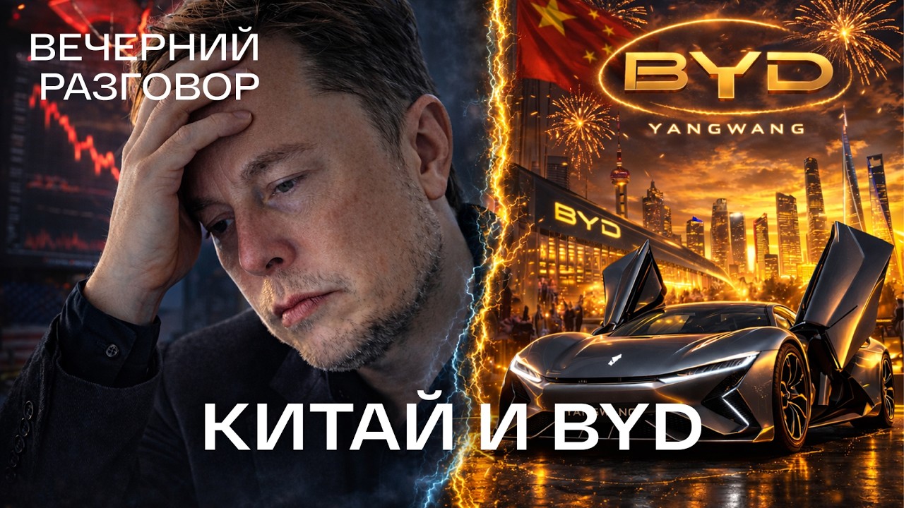 Почему Китай переиграл Tesla? История успеха BYD и почему Россия не Китай? | Вечерний разговор