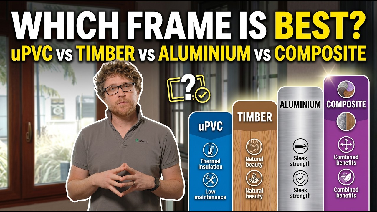 Choosing the Right Window Frame (uPVC vs Timber vs Aluminum vs Composite)