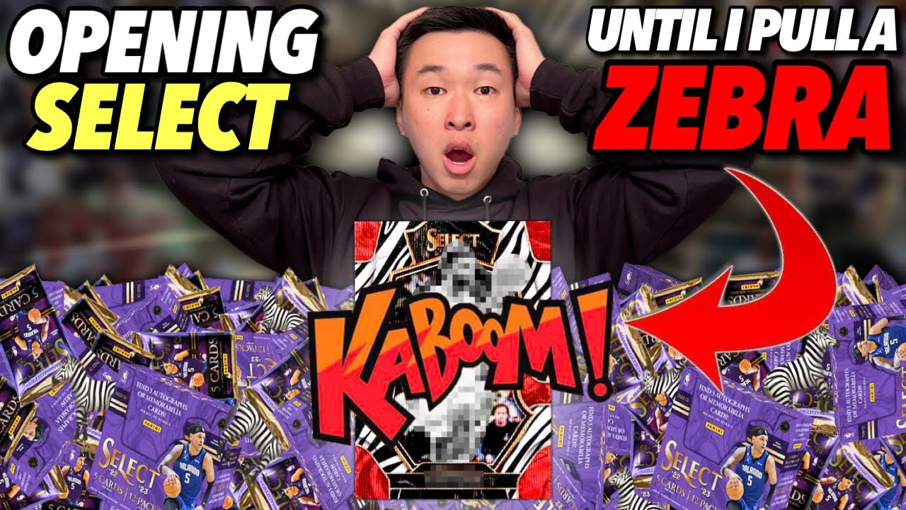 Opening TONS of the new SELECT BASKETBALL until I pull a ZEBRA CASE HIT (BOOM)!!! 😱🔥