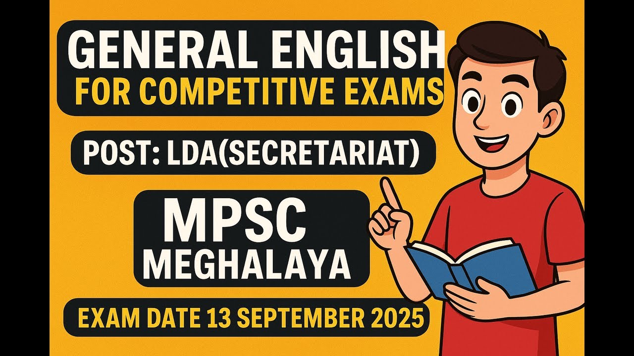 LDA (Secretariat) | Meghalaya MPSC Exam | 13th September 2025