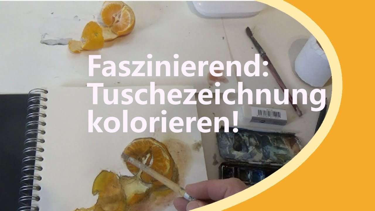 Mit Tusche zeichnen und kolorieren