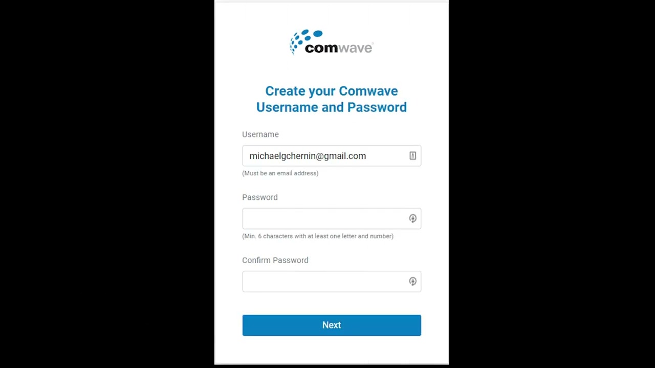 Register For Comwave My Account