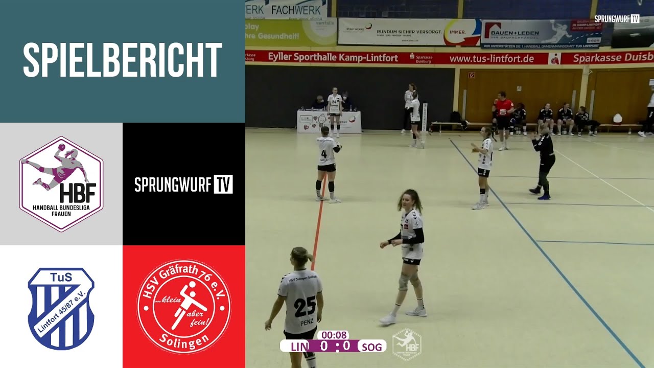 TuS Lintfort vs. HSG Solingen-Gräfrath | SPRUNGWURF.TV