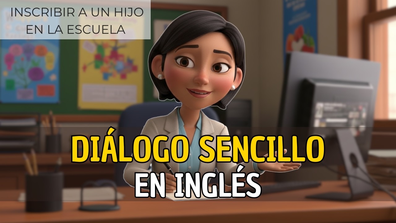 Frases en inglés para inscribir a un hijo en la escuela | Practica con este diálogo fácil y rapido