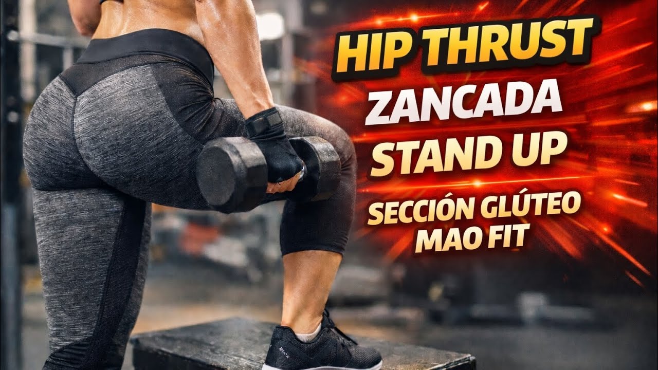 Técnica HIP THRUST, ZANCADA AVANZADA, STAND UP Para entrenamiento de glúteos 🍑.