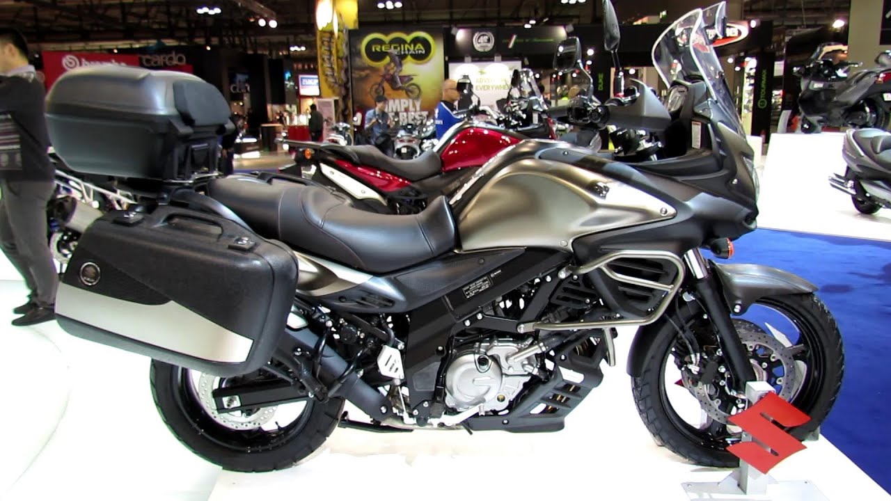 2014 Suzuki V-Strom 650 ABS Walkaround - 2013 EICMA Milan Motorcycle Exibition