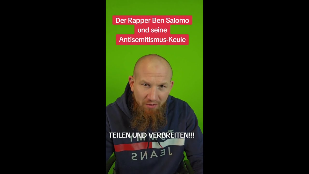 Der Rapper Ben Salomo und seine Antisemitismus-Keule - Pierre Vogel
