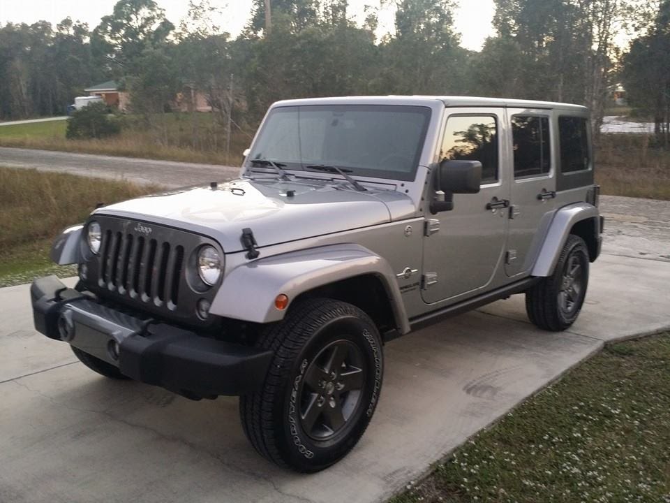 2015 Jeep Wrangler Unlimited Oscar Mike Freedom Edition Billet Silver