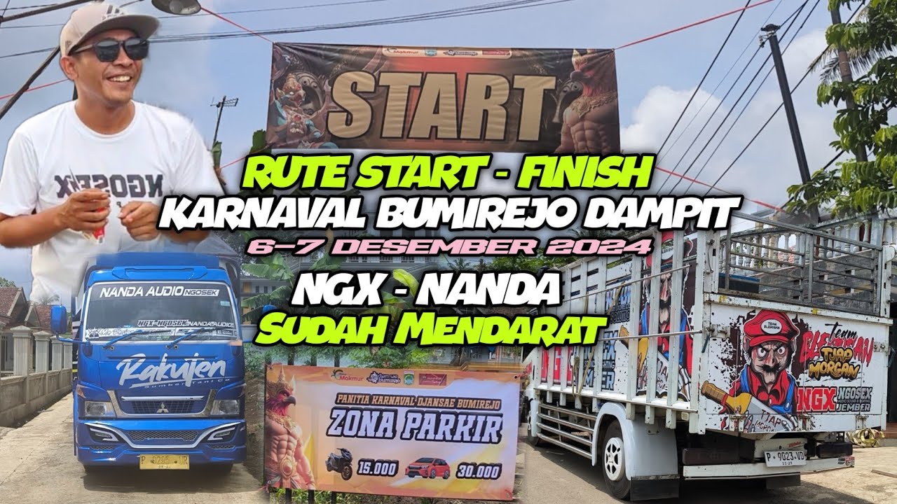 Rajin banget NGX & NANDA mendarat di Bumirejo🔥 Rute Start - Finish Karnaval Bumirejo Dampit 2024