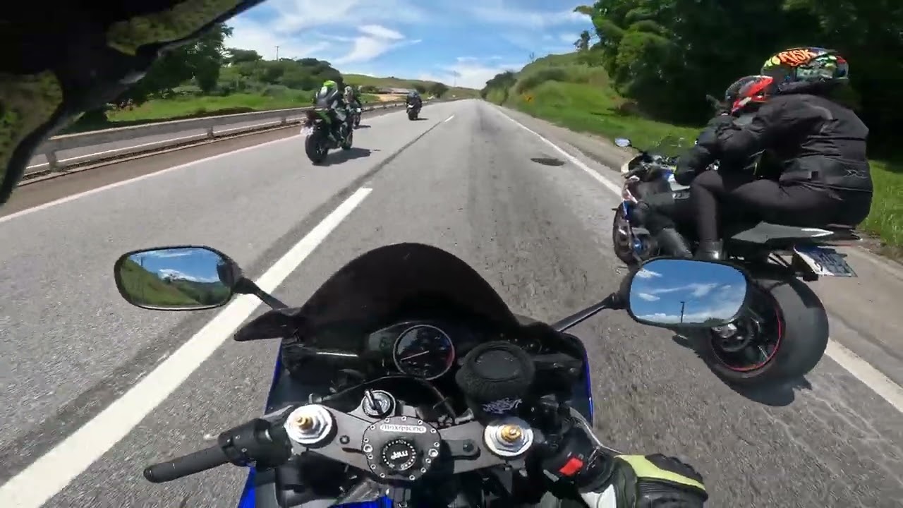 Yamaha R6 x BMW s1000rr x Ninjas Zx10r e 636 x Srad 750 x Yamaha R3 e Mt-07 (parte 1) 🔥🚀🛸