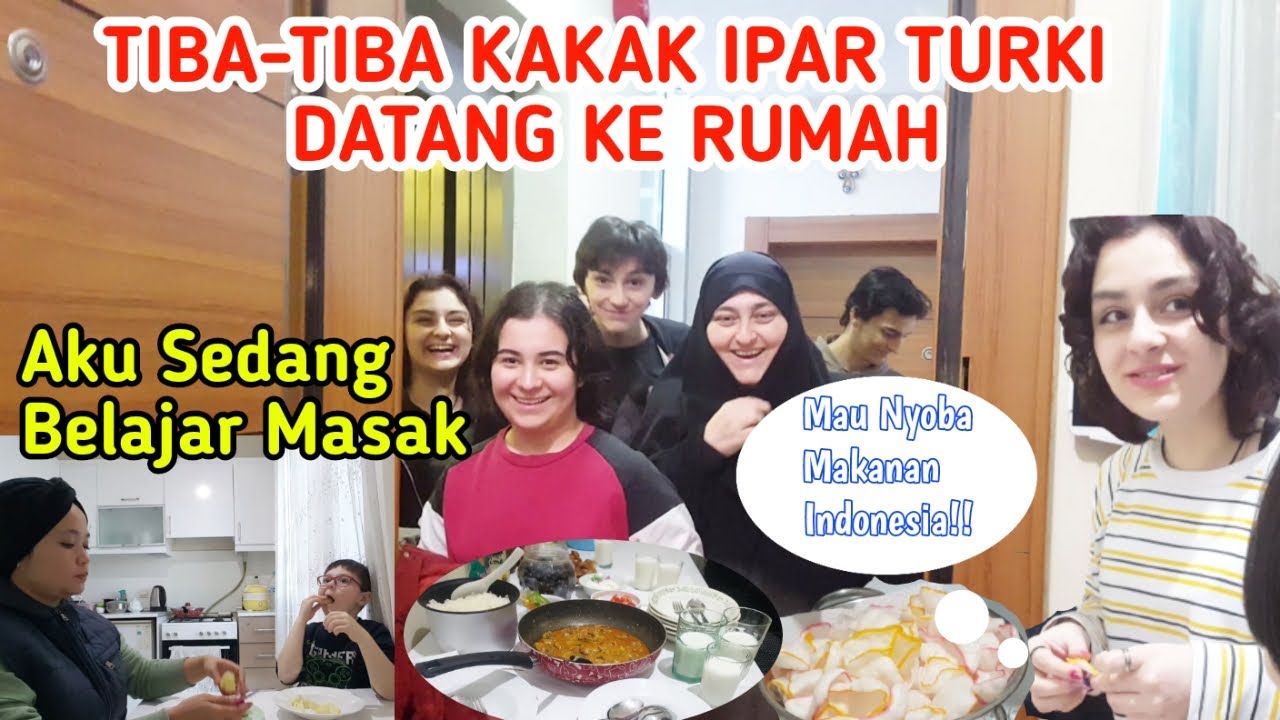 Sedang Belajar Masak,TIBA TIBA Kakak ipar datang mau cobain makanan indonesia