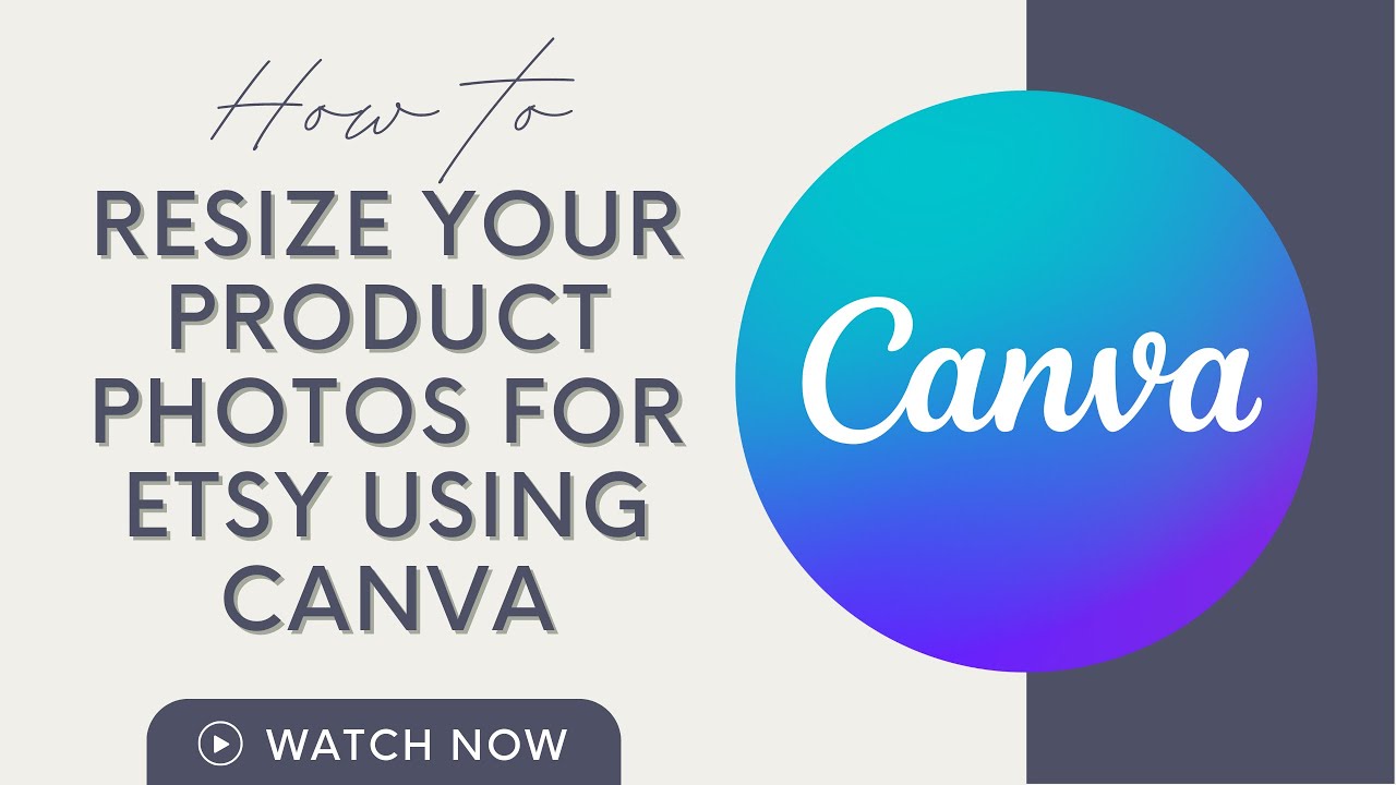 Как изменить размер изображений для Etsy в Canva