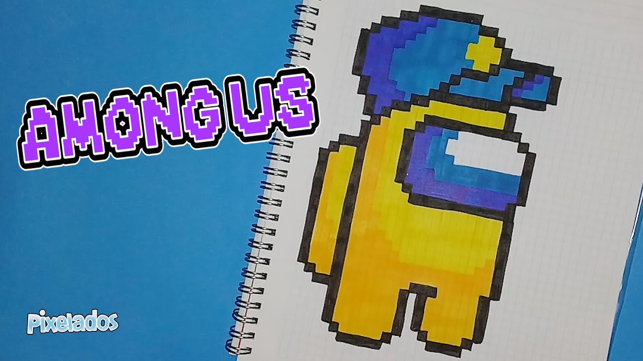 COMO DIBUJAR AMONG US PIXEL ART - PIXELADOS