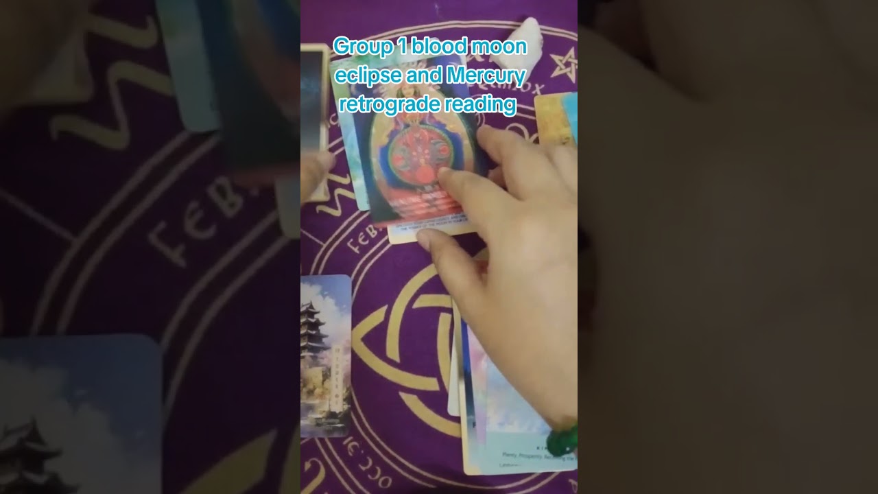 Group 1 blood moon eclipse and Mercury retrograde reading 