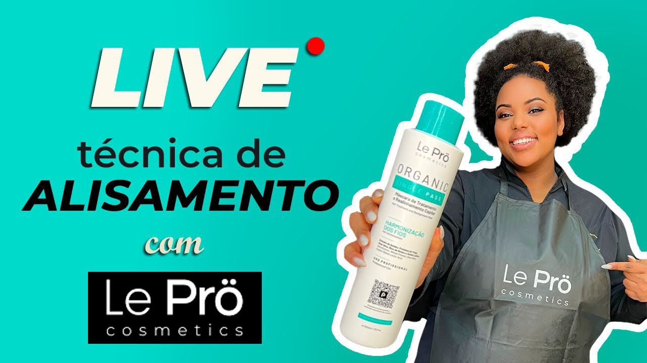 ALISAMENTO SEM FORMOL COM PROGRESSIVA ORGANIC SINGLE PASS DA LE PRÖ