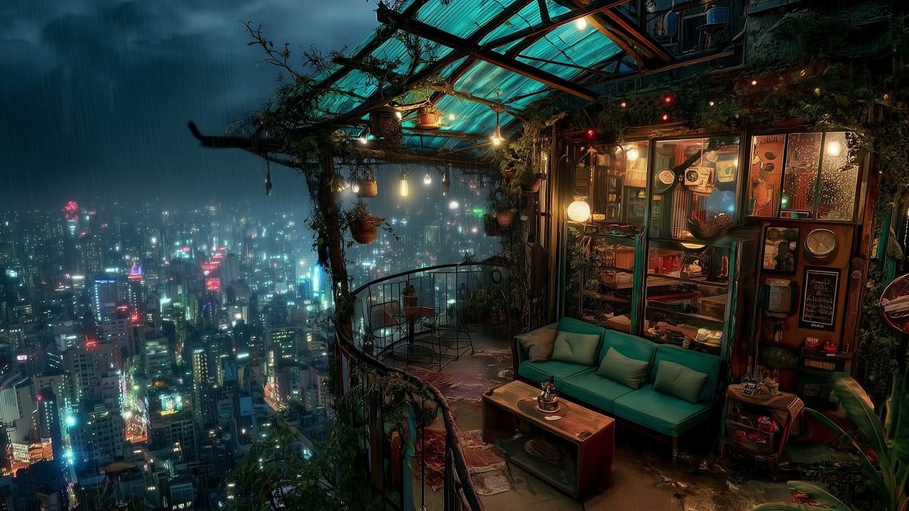 Lofi Atmos – You’re Just Overwhelmed | Rainy Night Chill for Study & Sleep |