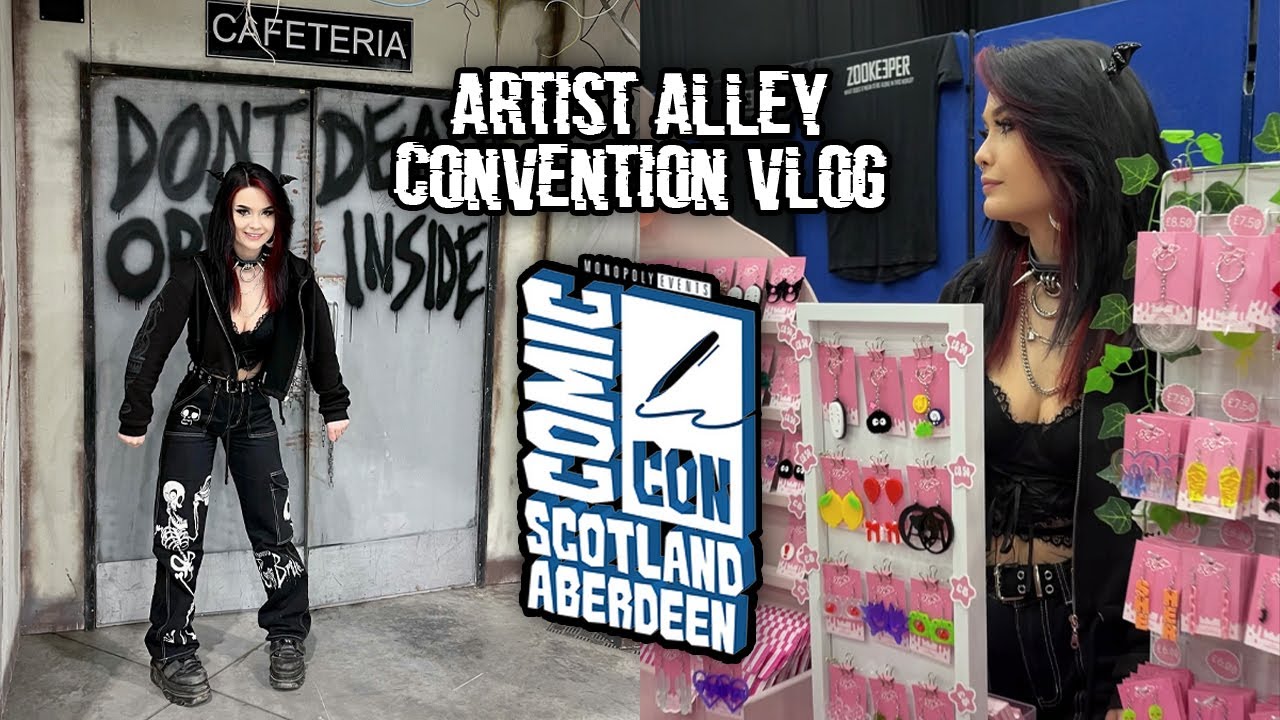 🌈 Aberdeen Comic Con 2024: Artist Alley Vlog 🌈 P&J Live, 23rd & 24th March | NE Scotland