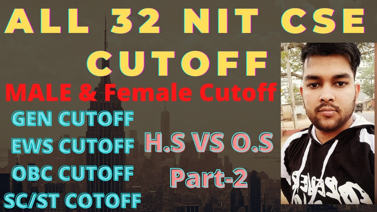 JEE Mains 2021 | All 32 NIT CS Cutoff | Category Wise Cutoff | Marks Vs Percentile | Jeemains 2021 |