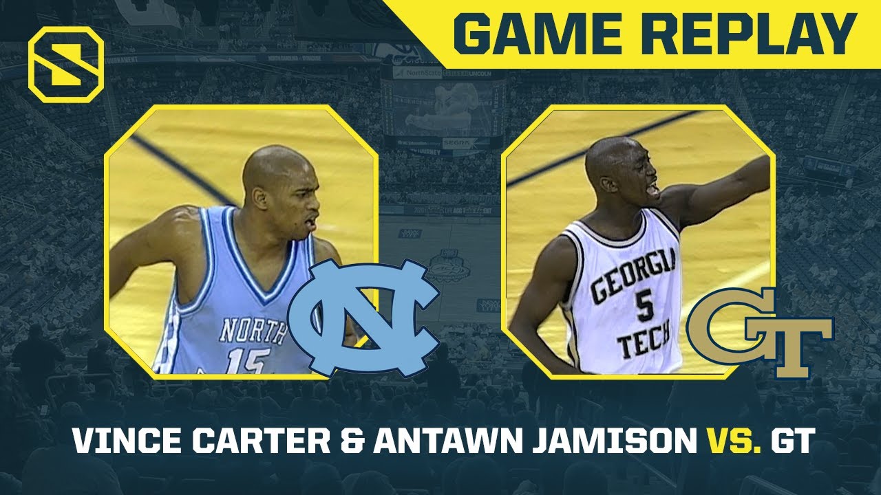 Vince Carter & Jamison Rack Up Stats vs. Georgia Tech in 2OT | 1998 - UNC vs. GT