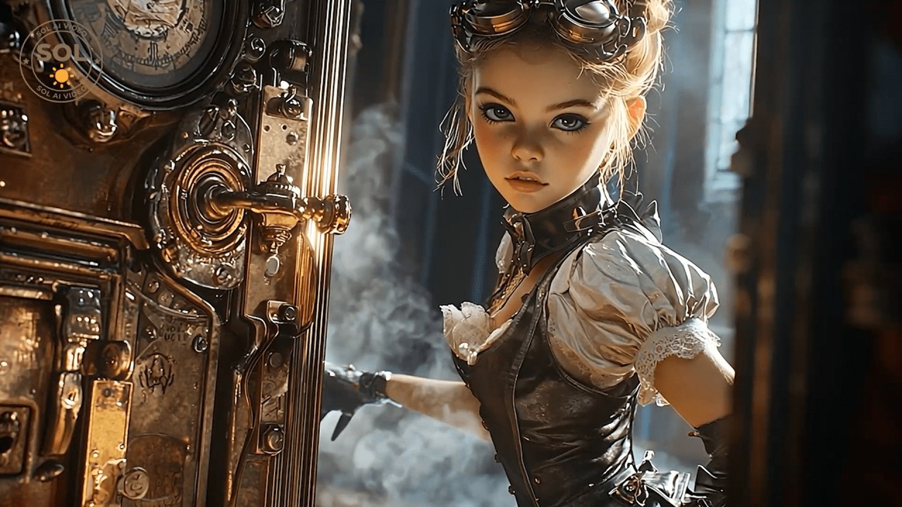 Alice in Steampunk Land - AI film / short movie