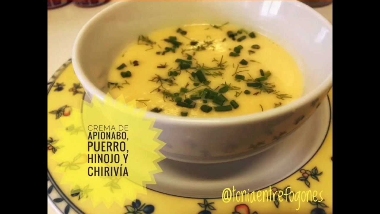 CREMA DE APIONABO (CÉLERI), PUERRO, HINOJO Y CHIRIVÍA || La mejor crema de verduras del mundo