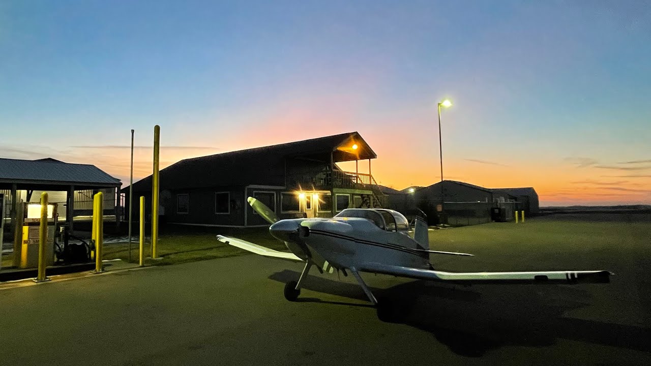 Thorp T-18 Fall Sunset Flight