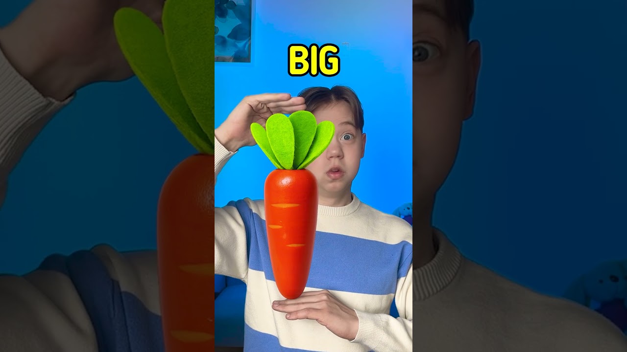 From Tiny to Giant Carrots! 🥕 #kids #count