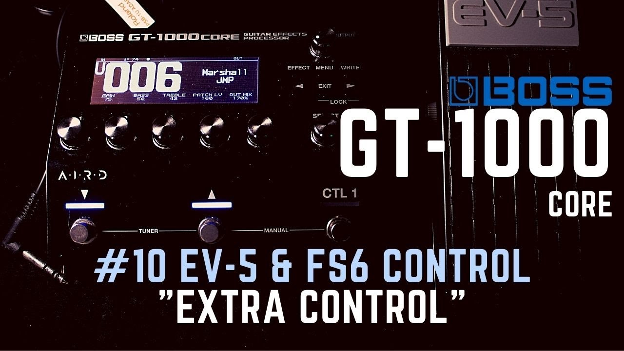 Connecting and Programming a Boss FS-6 Foot Control & Roland EV-5 Expression pedal.