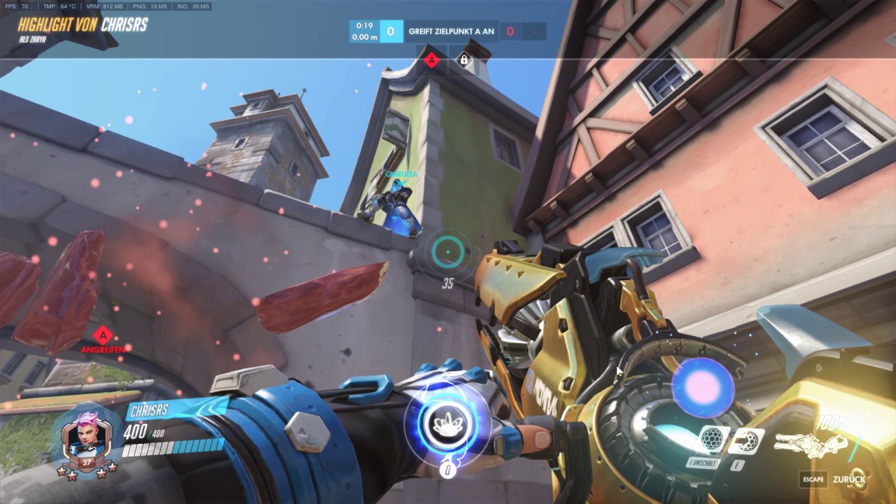 Overwatch: Zarya in Action by ChrisRS
