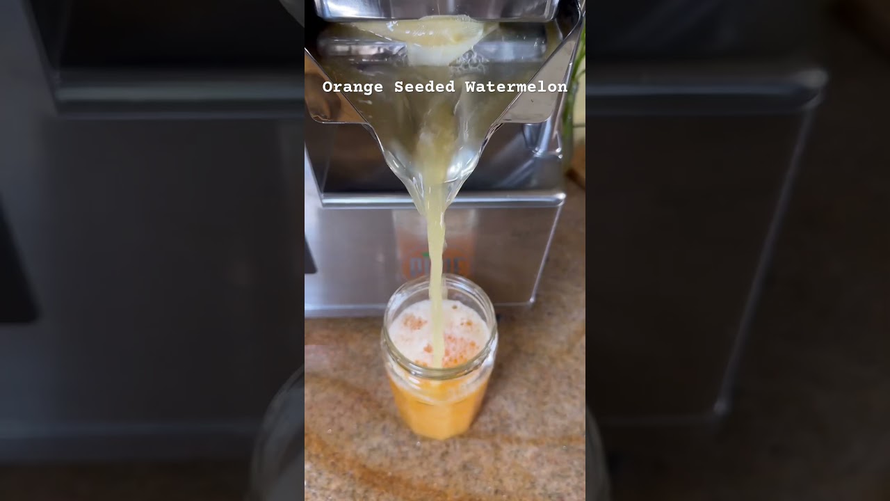 Did you Know that Orange Watermelons Exists ?!!! Orange Seeded Watermelon Juice 