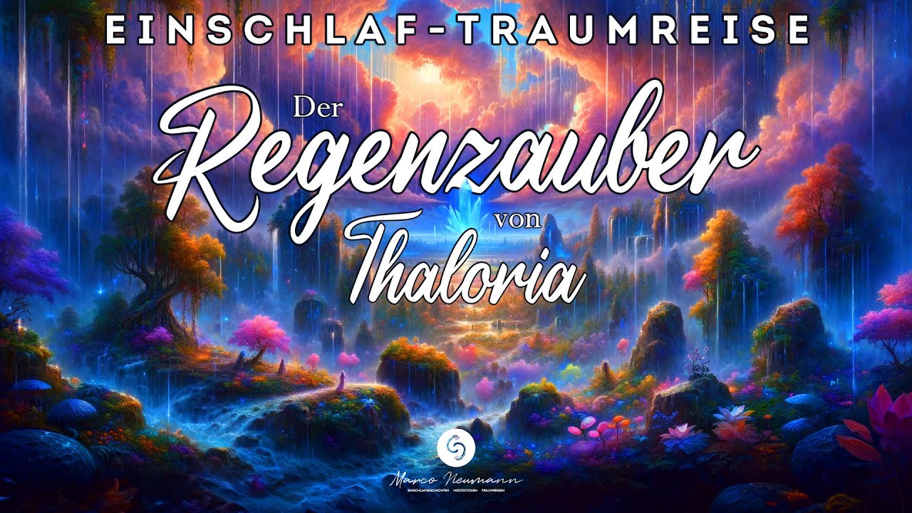 Superschnell einschlafen bei einer geführten magischen Traumreise mit Regenklängen - Regenzauber ☔🌜