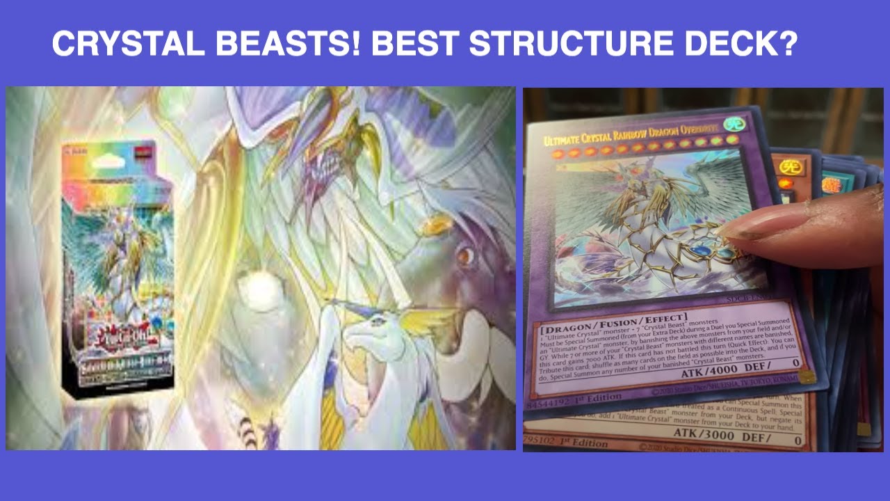 ONE OF THE BEST STRUCTURE DECKS EVER! Opening the New Yugioh CRYSTAL BEAST Deck.