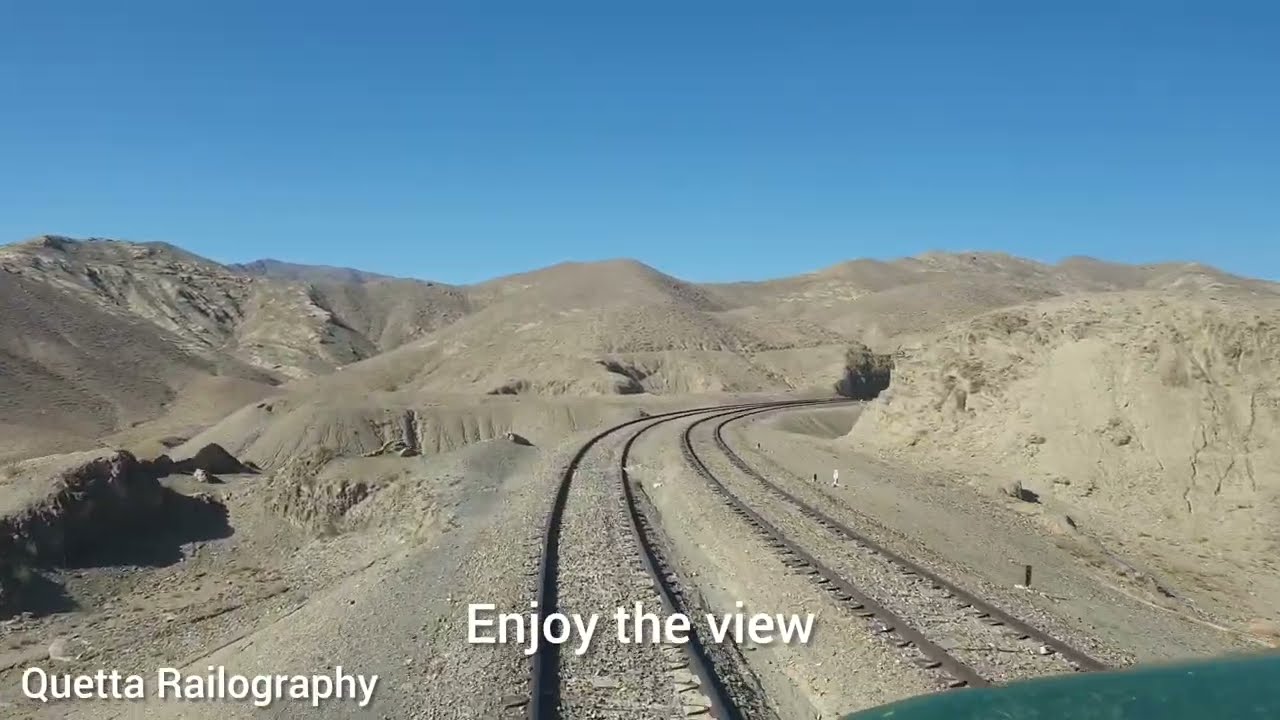 Entering Shela Bagh Railway Station ML-3 &para; Quetta-Chaman section &para;