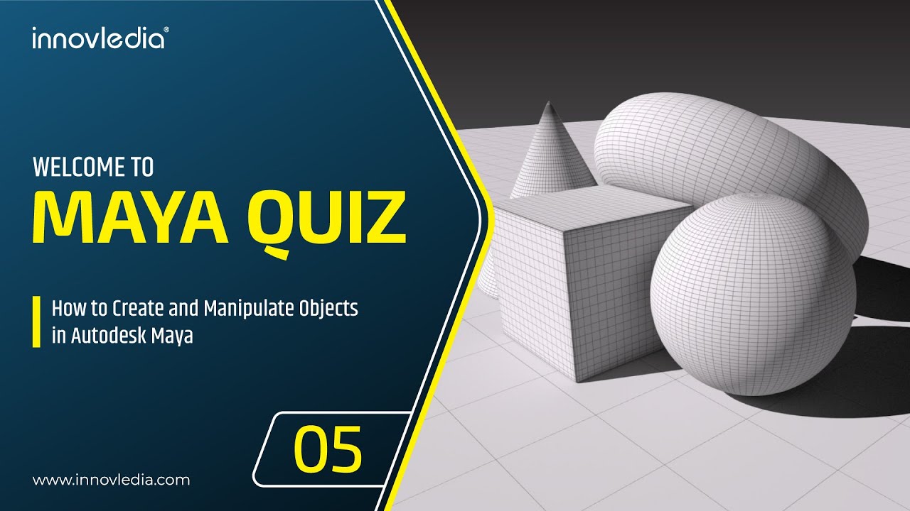 Викторина по Maya - 05 • Создание 3D-объектов в Maya