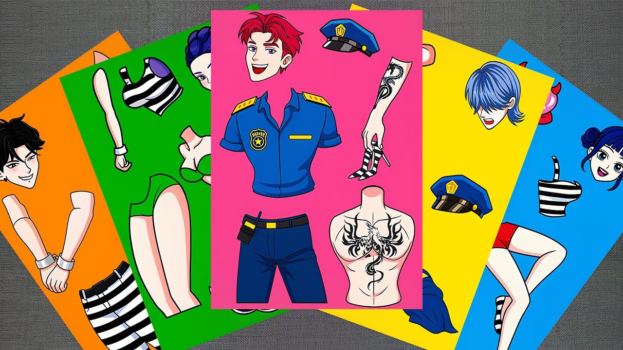[🌈Paper diy🌈] HUNTRIX and SAJA BOYS Prison Love Story with Sticker Book ASMR | KPOP DEMON HUNTERS
