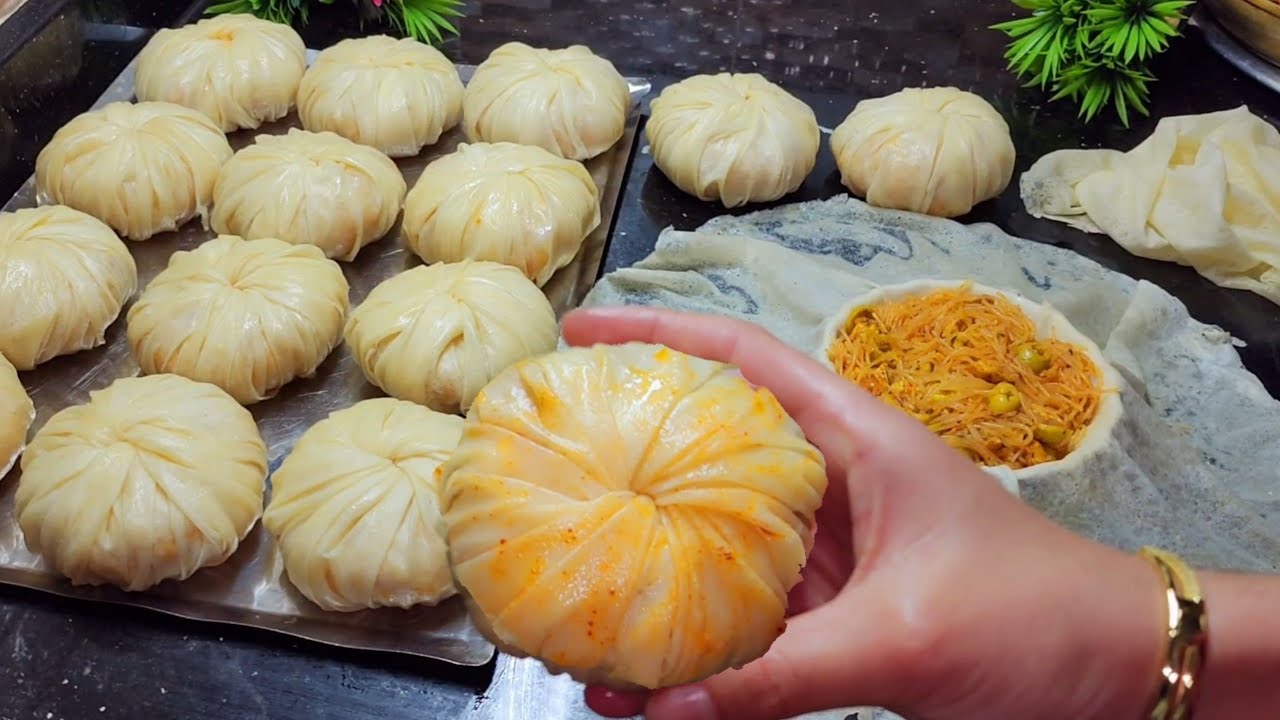بسيطلات صغار بطريقة سهلة وسريعة👌بحشوةلذيذ بلابيض وبلازبدة😋مع طريقةإحتفاظ لمدةطويلة/تحضيرات رمضان2023
