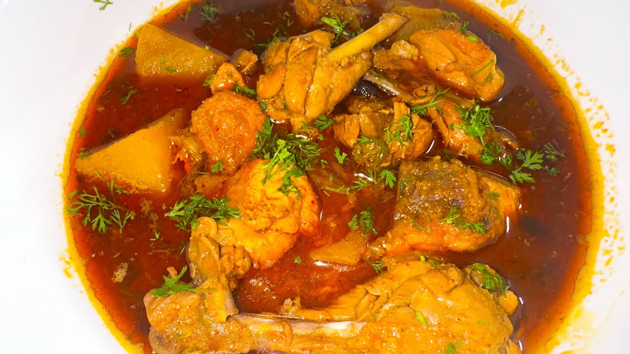 : आलू चिकन तरी वाला सालन | चटपटा और आसान चिकन का सालन |: Aloo Chicken Tari Wala Salan