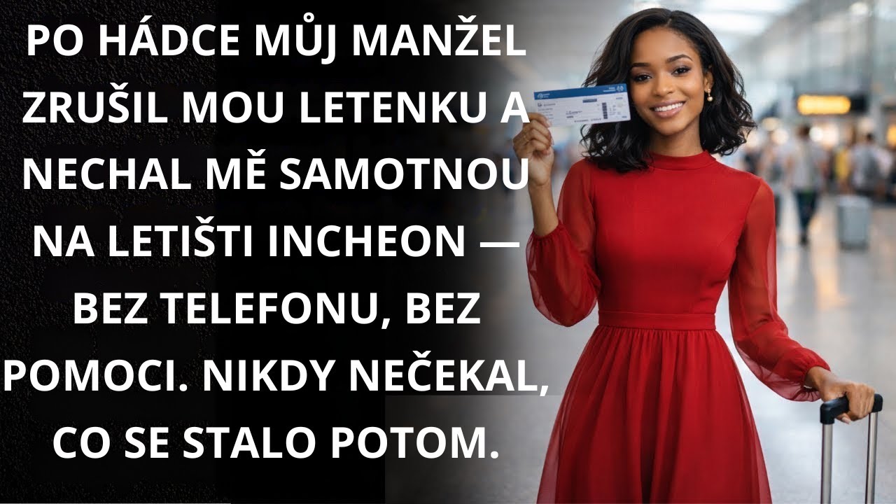 Po hádce mě manžel nechal samotnou na letišti Incheon — nikdy nečekal, co se stane dál.