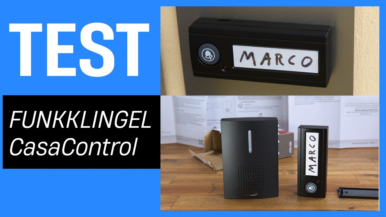 CASAcontrol Funkklingel im Test - Funk-Türklingel (Kabellose Funk Türklingel)