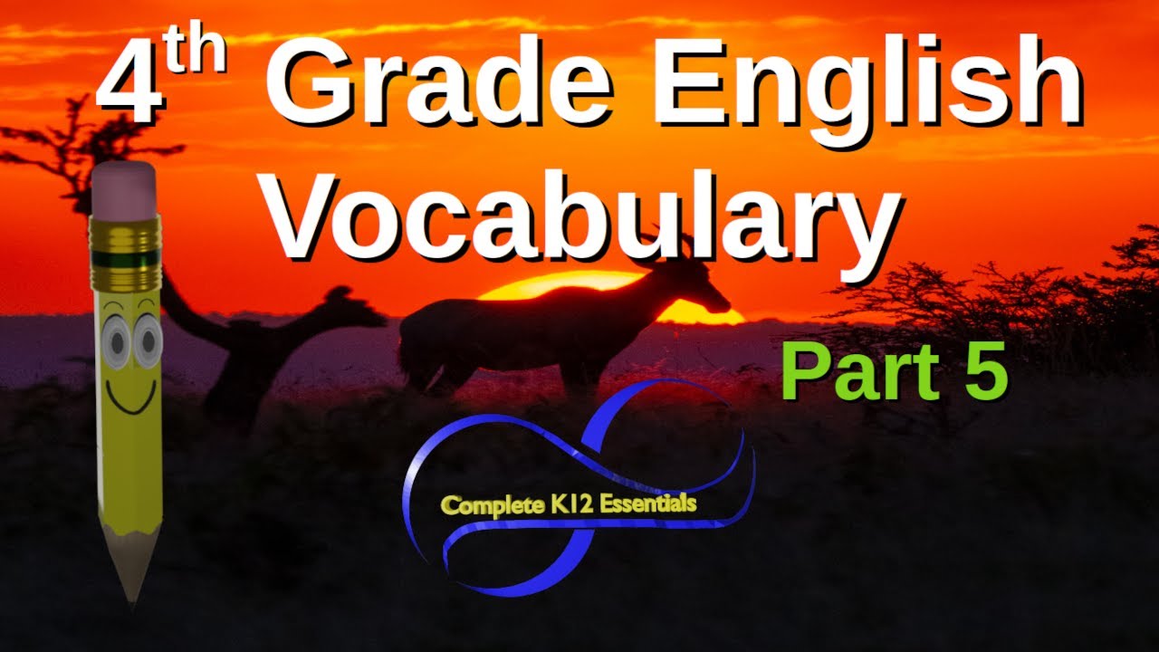 4th Grade English Vocabulary | 4th Class English | Class 4 English Vocabulary | ESL | Part 5