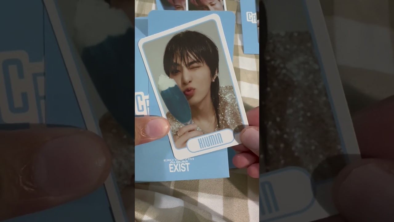 #Unboxing EXO Cream Soda Trading Card B Version #exo #kpopphotocard #kpopfypシ