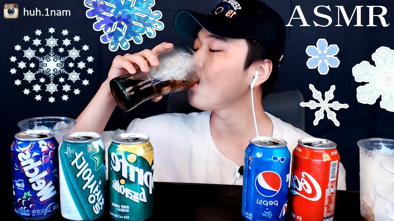 No Stop Drinking 각종탄산음료 리얼사운드 원샷먹방 Eating Sound Mukbang ASMR