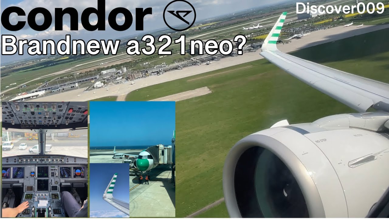 Condor‘s Brand New New Airbus A321-271neo! // Takeoff in Leipzig